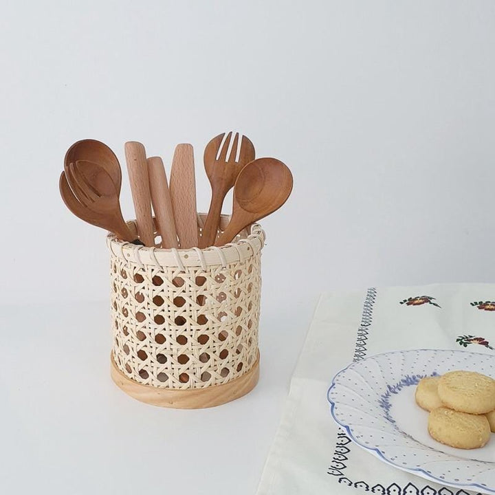 Stornfield | Rattan Cutlery Organiser