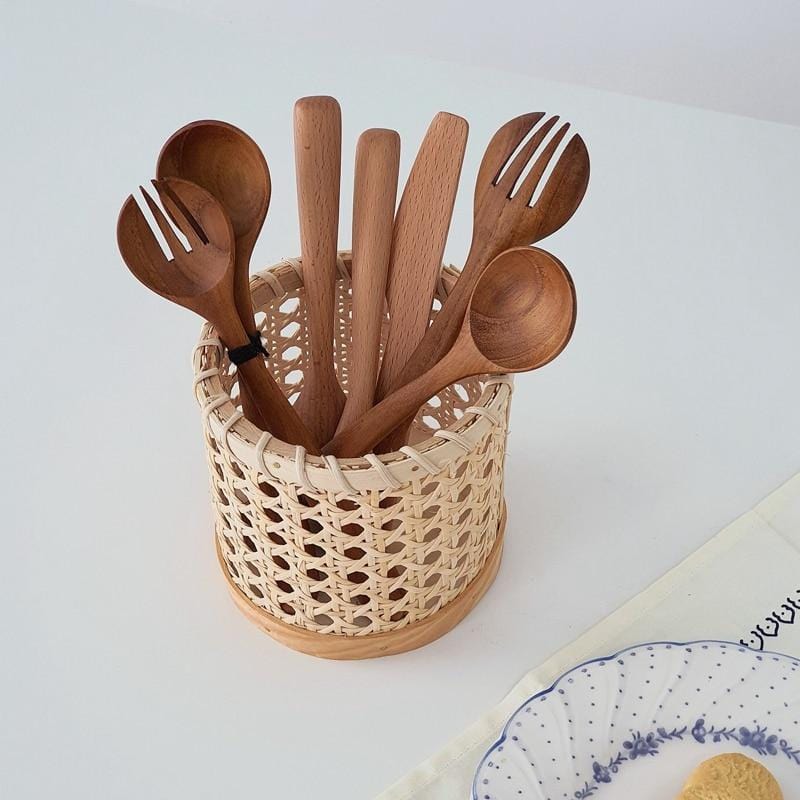 Stornfield | Rattan Cutlery Organiser