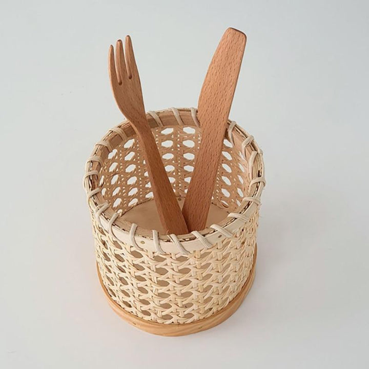 Stornfield | Rattan Cutlery Organiser
