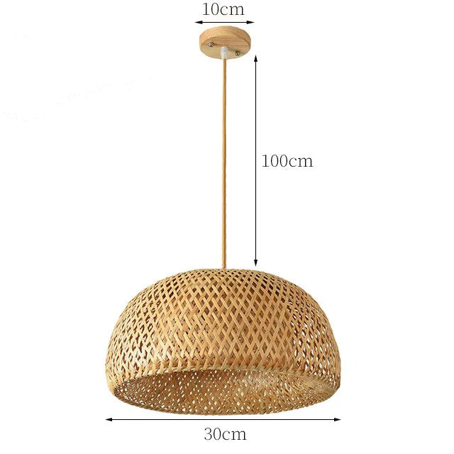 Suspension en rotin