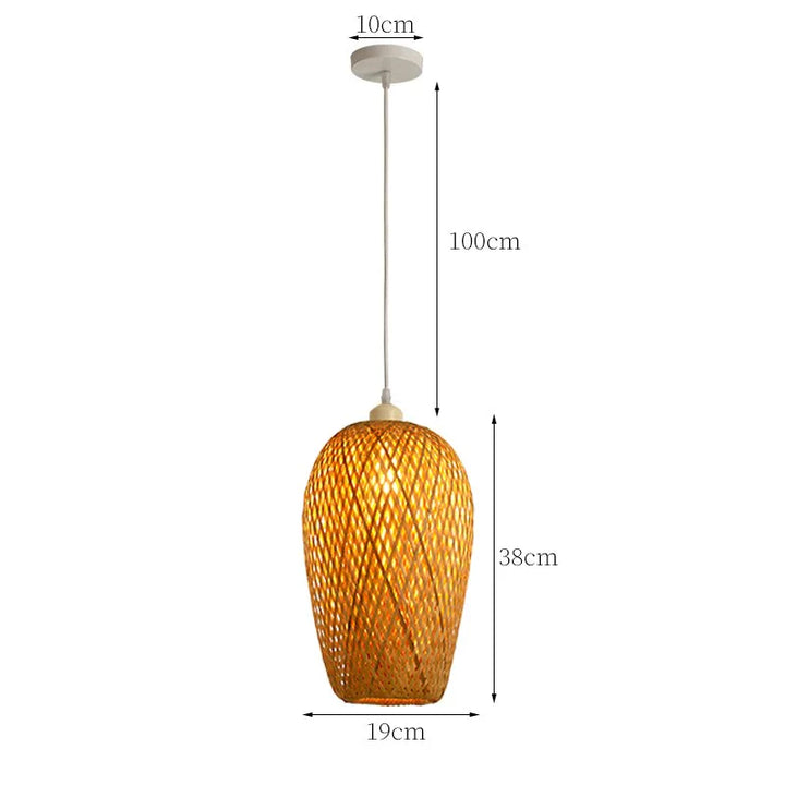 Suspension en rotin