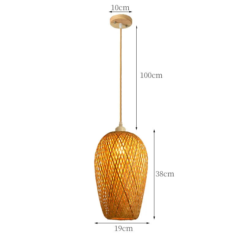 Suspension en rotin