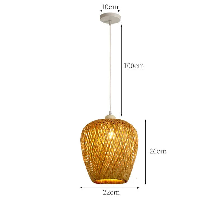 Suspension en rotin