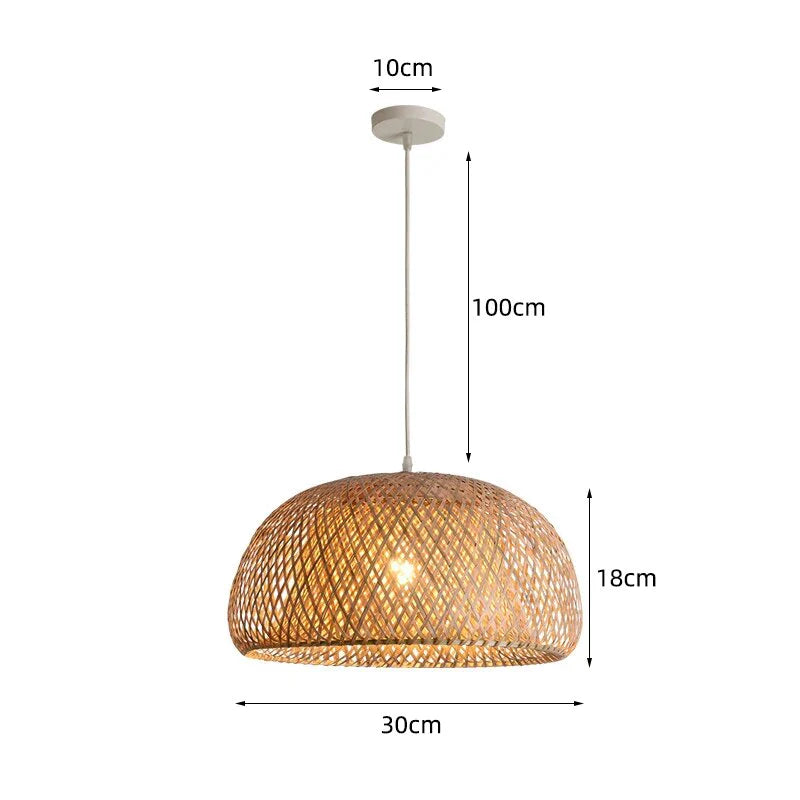 Suspension en rotin