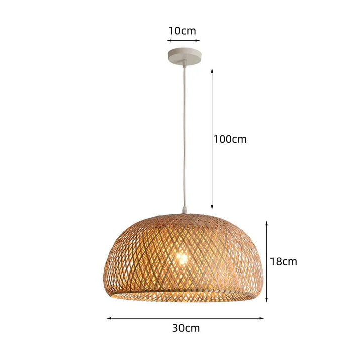Suspension en rotin