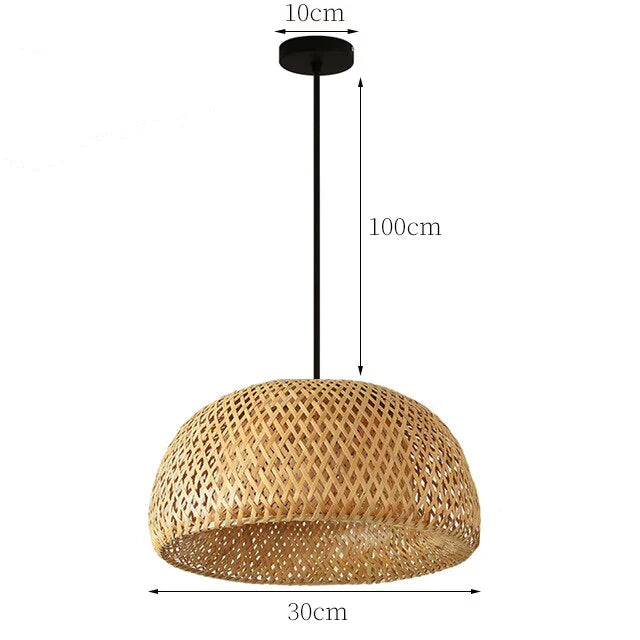 Suspension en rotin