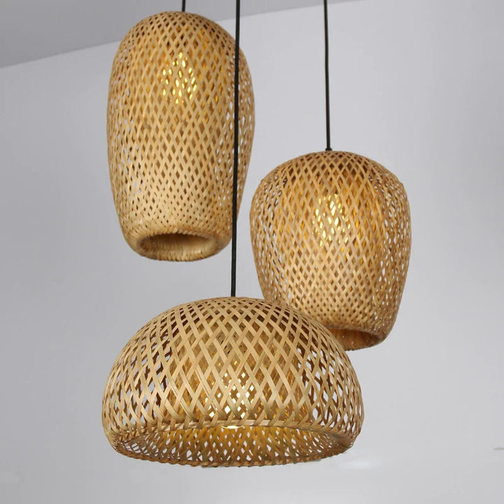 Suspension en rotin