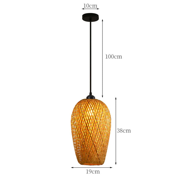 Suspension en rotin