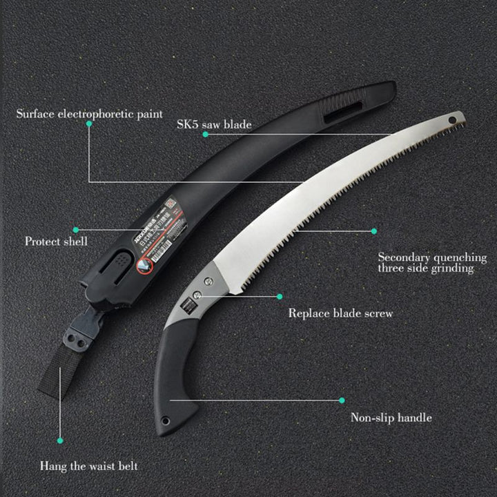 Razor Sharp Curved Garden Pruning Saw | Stornfield