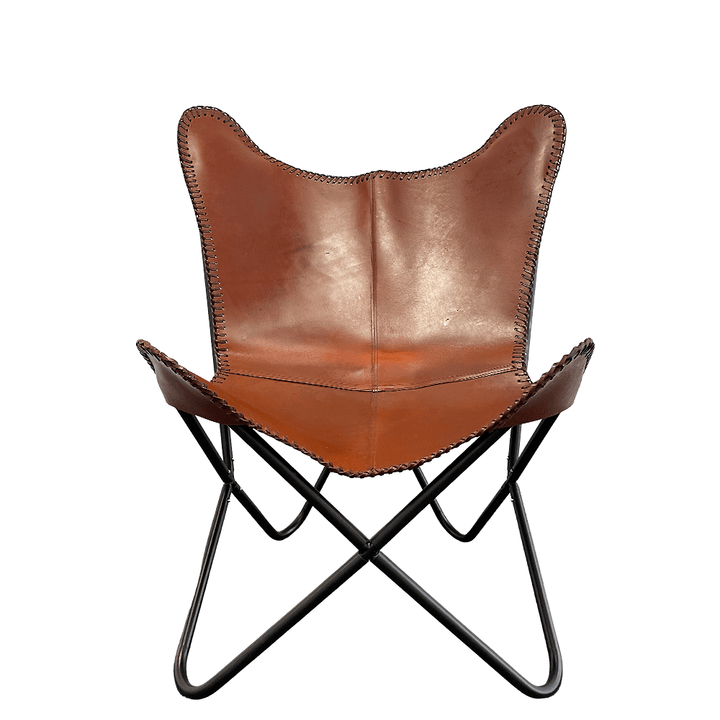 Bat chair made of real leather (available in different colors) | Stornfield