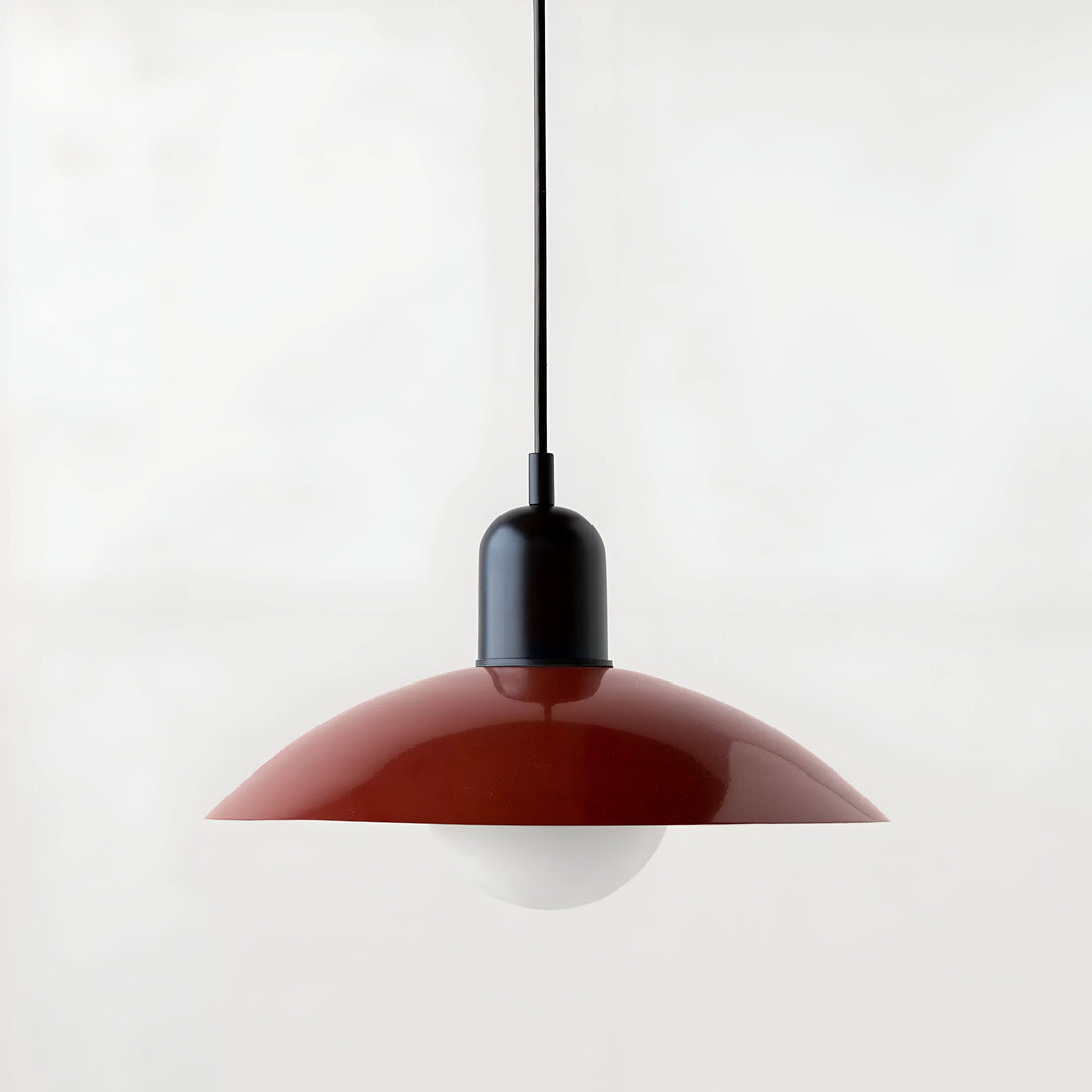 Stornfield | Modern Macaron Bauhaus Pendant Light – Iron Shade