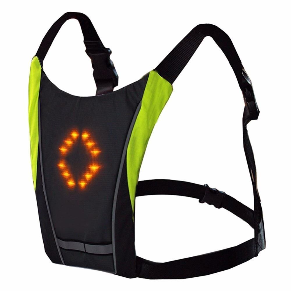 Stornfield | Turn Signal Cycling Reflective Safety LED Vest Cyclist Outdoor Waterproof