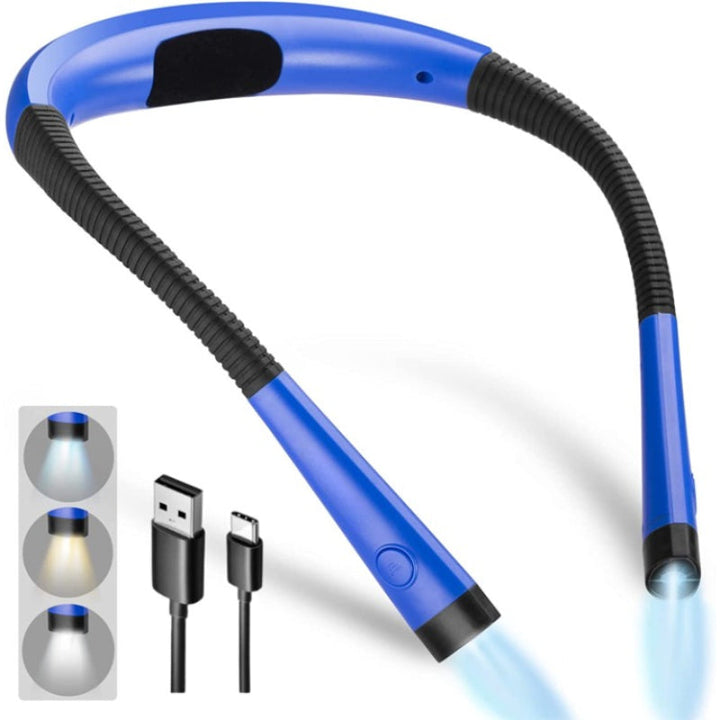 Stornfield | Adjustable LED neck light with battery – Ergonomic reading light