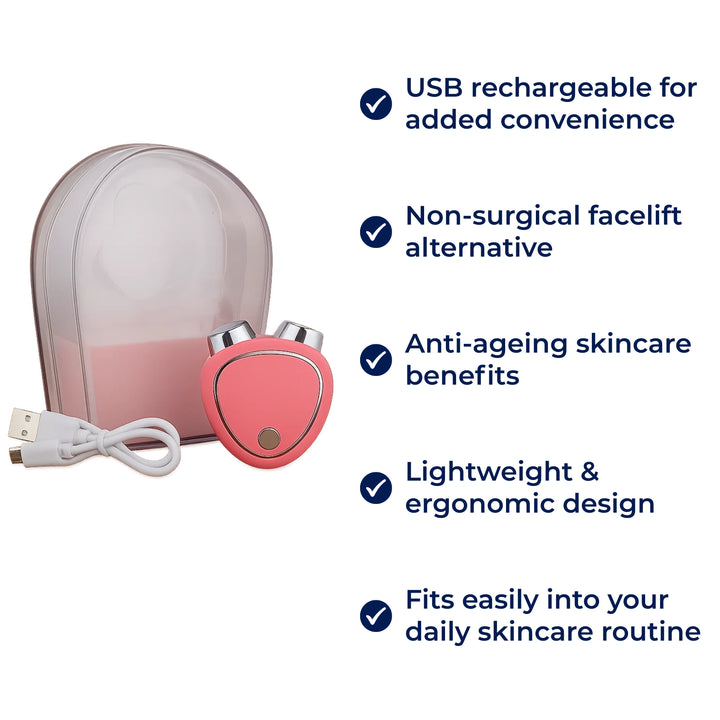 RejuvTone | EMS Facial Toner - Non-Surgical Face Lift - Lightweight USB Rechargeable Device - Stornfield Anti-Aging Skin Care