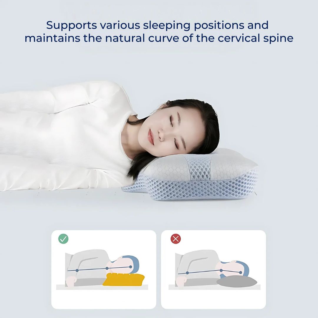 RestAlign Orthopedic Pillow for Neck Pain | Cervical Cooling Memory Foam Pillow - Neck Pain Relief - Stornfield Spinal Alignment Support Pillow