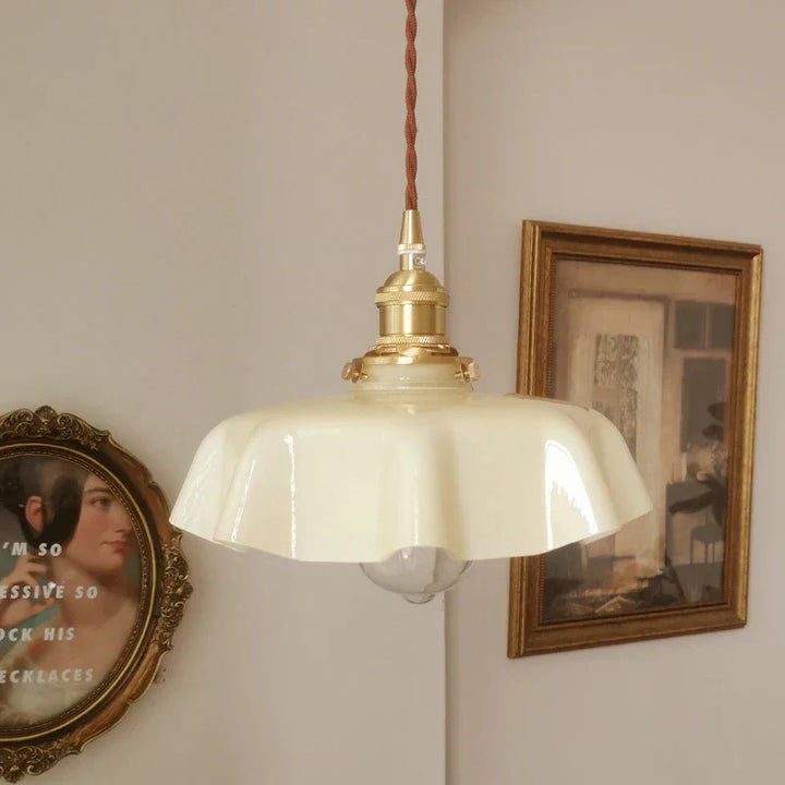 FrenchElegance - Timeless Brass Pendant Light with Warm Lighting for Classic Interior | Stornfield
