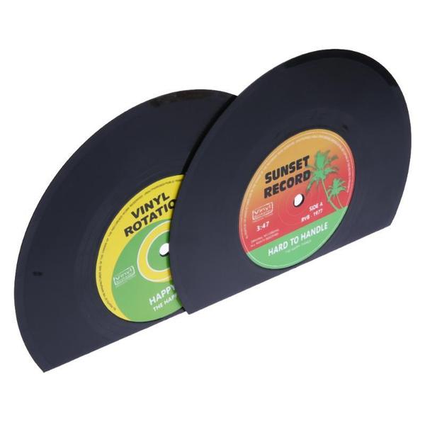 Retro Vinyl Record Bookends | Stornfield