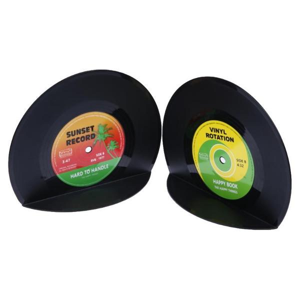 Retro Vinyl Record Bookends | Stornfield