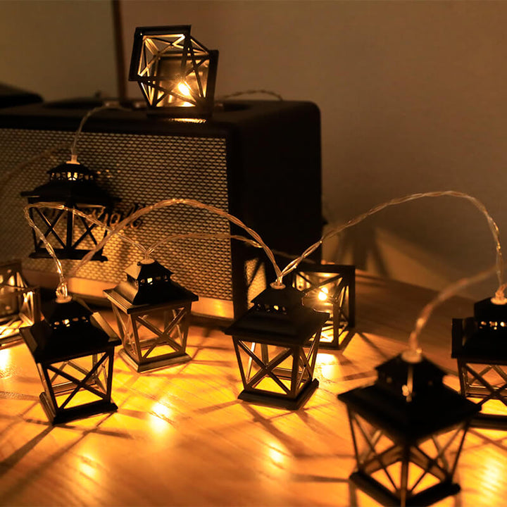 Stornfield | LanternGlow Guirlandes Retro | Design de Lanterne Vintage | Éclairage Ambiance pour Intérieur & Extérieur