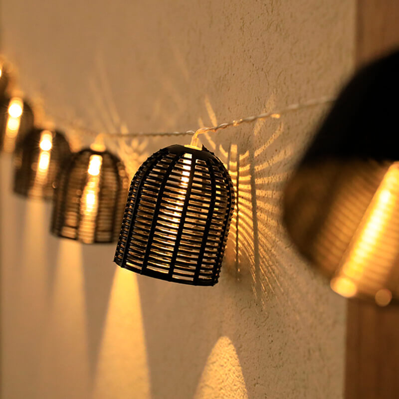 Stornfield | LanternGlow Guirlandes Retro | Design de Lanterne Vintage | Éclairage Ambiance pour Intérieur & Extérieur