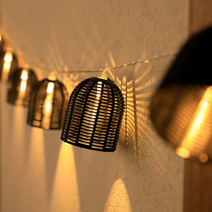 Stornfield | LanternGlow Guirlandes Retro | Design de Lanterne Vintage | Éclairage Ambiance pour Intérieur & Extérieur