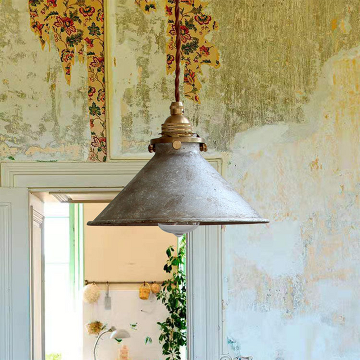 Retro Industrial Metal Fanale Pendant Light | Stornfield