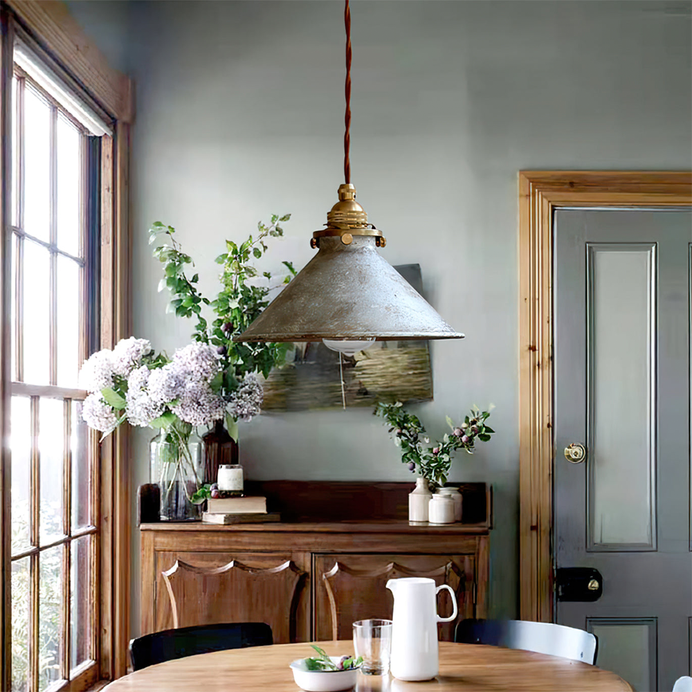 Retro Industrial Metal Fanale Pendant Light | Stornfield