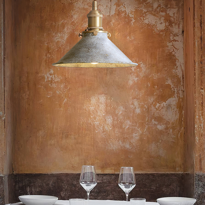Retro Industrial Metal Fanale Pendant Light | Stornfield