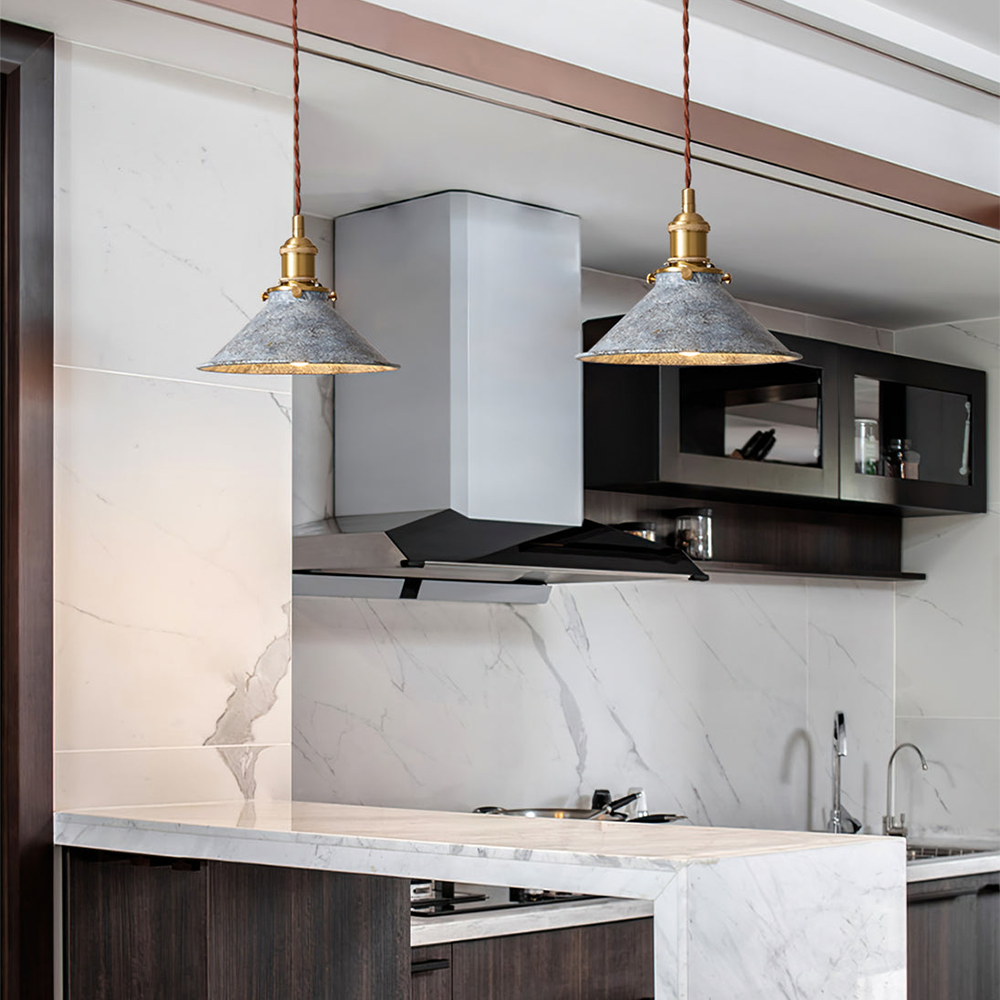 Retro Industrial Metal Fanale Pendant Light | Stornfield