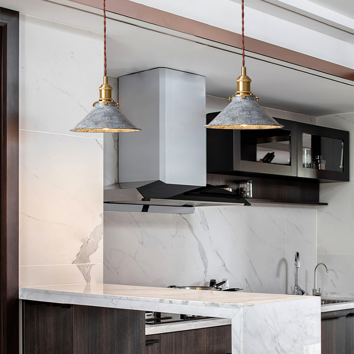 Retro Industrial Metal Fanale Pendant Light | Stornfield