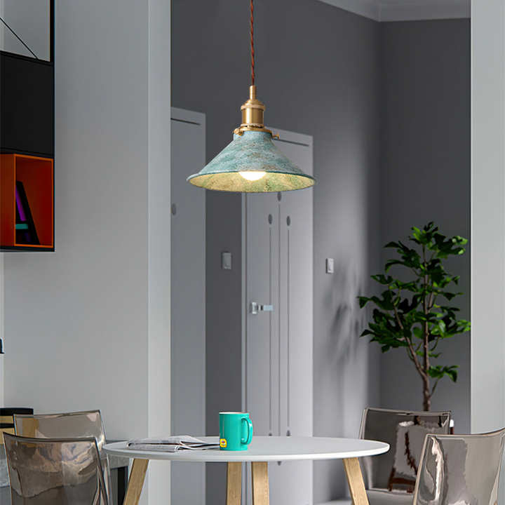 Retro Industrial Metal Fanale Pendant Light | Stornfield