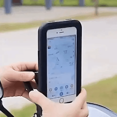 SafeRide Waterproof Phone Holder – 360° Rotatable for Bike and Rainy Weather | Stornfield