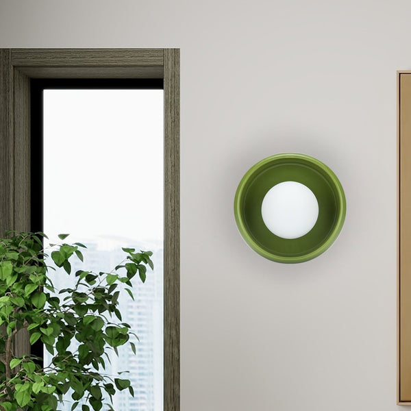 Round Ceramic Wall Lamp - Circo | Stornfield