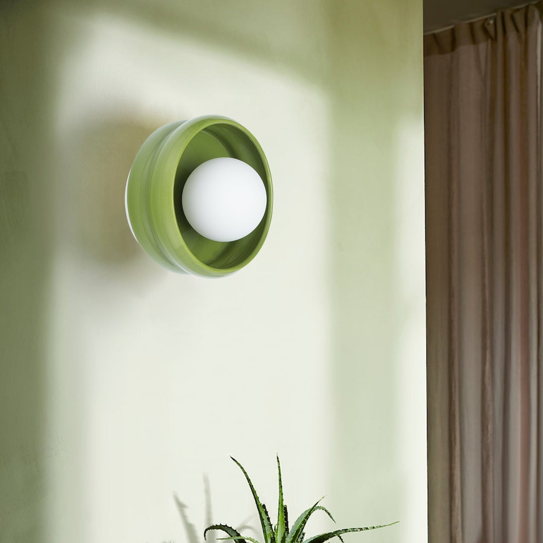 Round Ceramic Wall Lamp - Circo | Stornfield