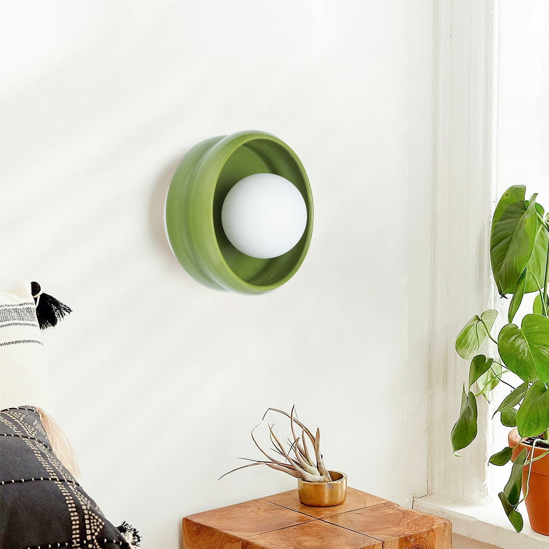 Round Ceramic Wall Lamp - Circo | Stornfield