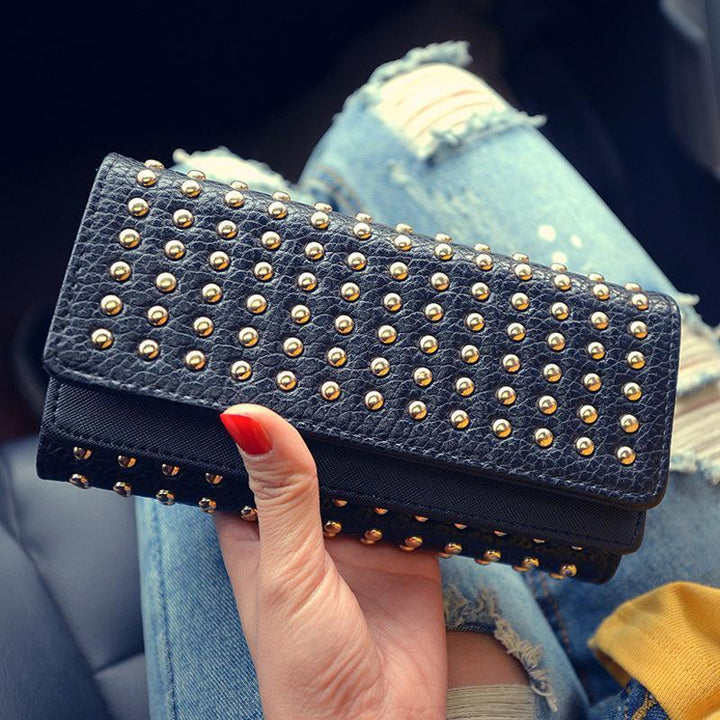Women's Vintage PU Leather Long Clutch Bag | Stornfield