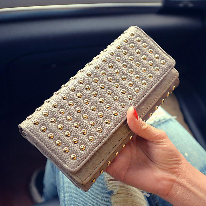 Women's Vintage PU Leather Long Clutch Bag | Stornfield