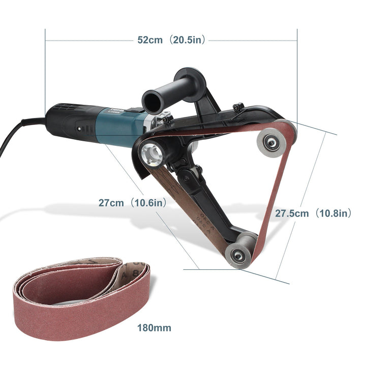 Pipe belt sander 1300W with 3 grit sizes | Stornfield