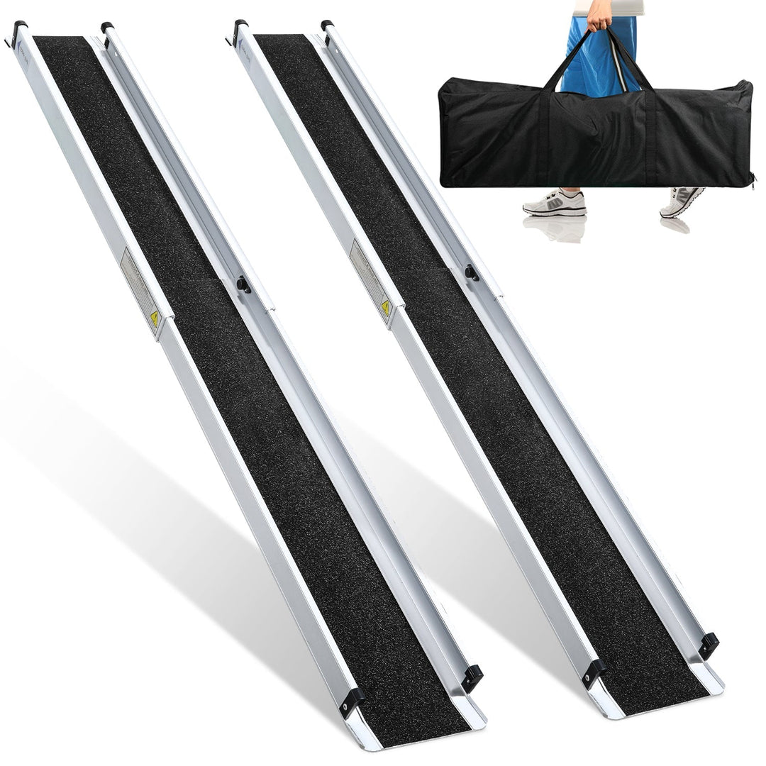 2x Wheelchair Ramp Aluminum Loading Ramp up to 300 kg | Stornfield