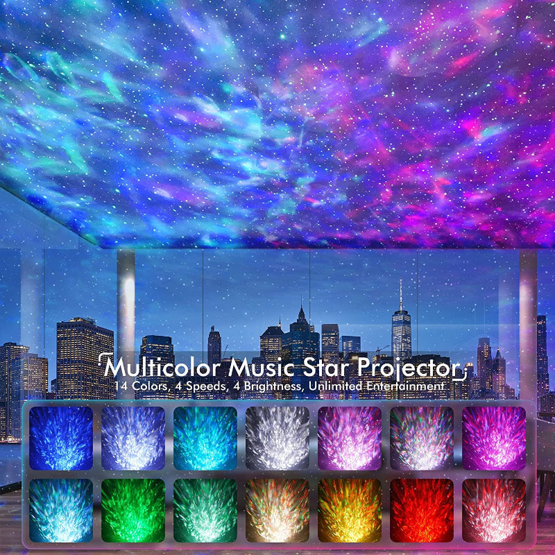 Stornfield | Star Projector, Galaxy Projector for Bedroom, Remote Control and White Noise Bluetooth Speaker