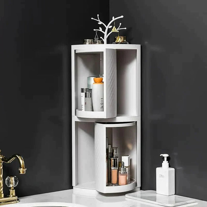 Rotatable Corner Bathroom Organizer Stornfield