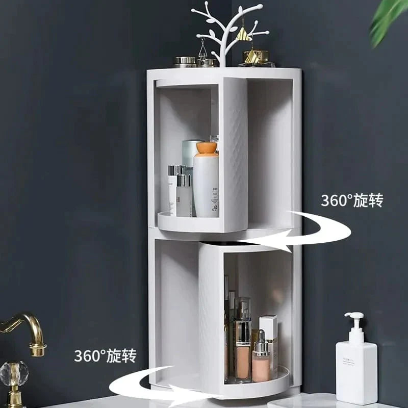 Rotatable Corner Bathroom Organizer Stornfield
