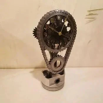 Stornfield | Watch Chain with Movement - Silent Rotating Table Clock