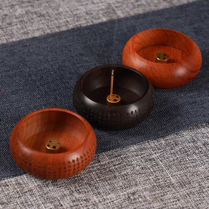 Round Solid Wood Incense Disc | Stornfield