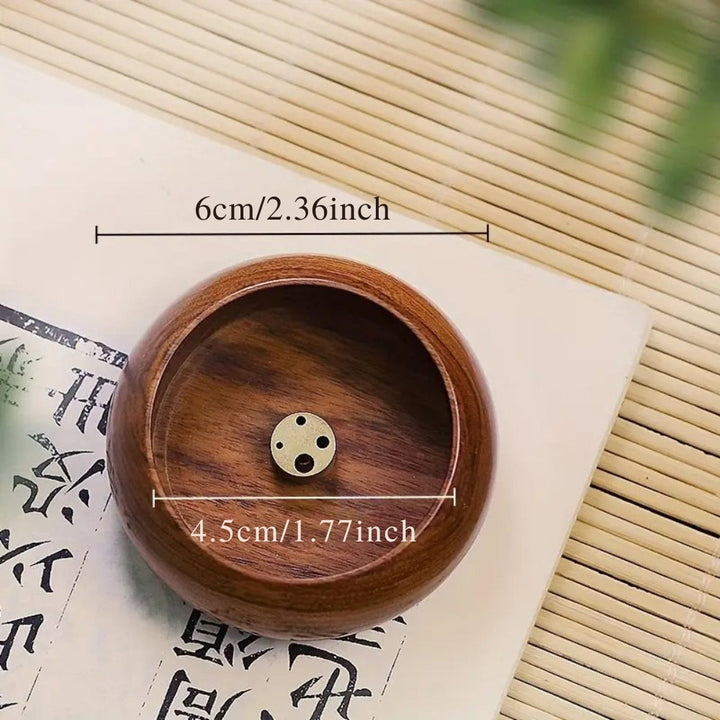 Round Solid Wood Incense Disc | Stornfield