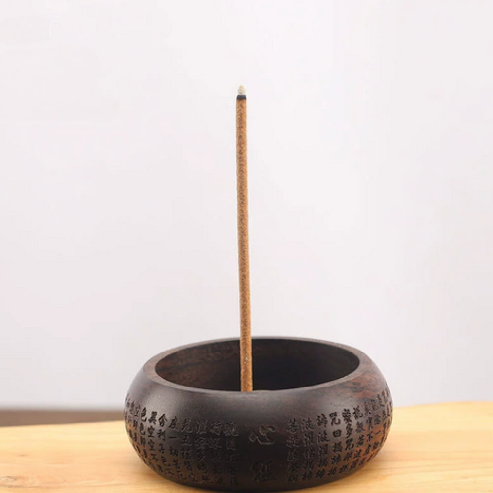 Round Solid Wood Incense Disc | Stornfield