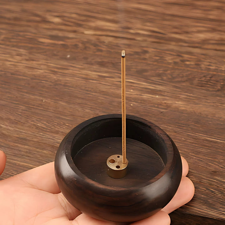 Round Solid Wood Incense Disc | Stornfield