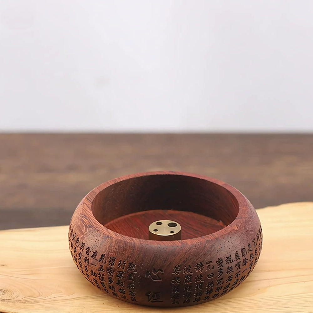 Round Solid Wood Incense Disc | Stornfield