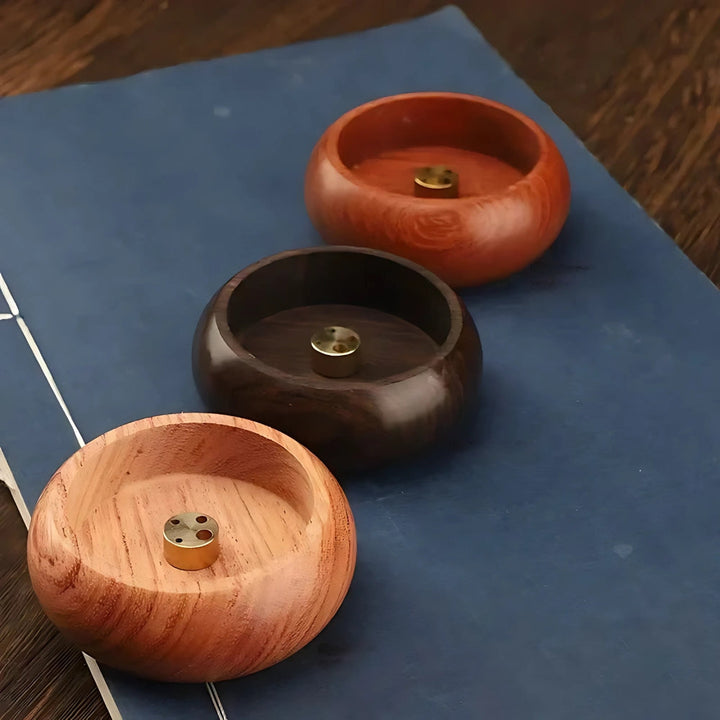 Round Solid Wood Incense Disc | Stornfield