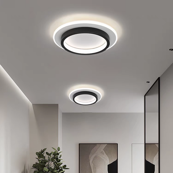 Round Metal Acrylic LED Ceiling Light | Stornfield